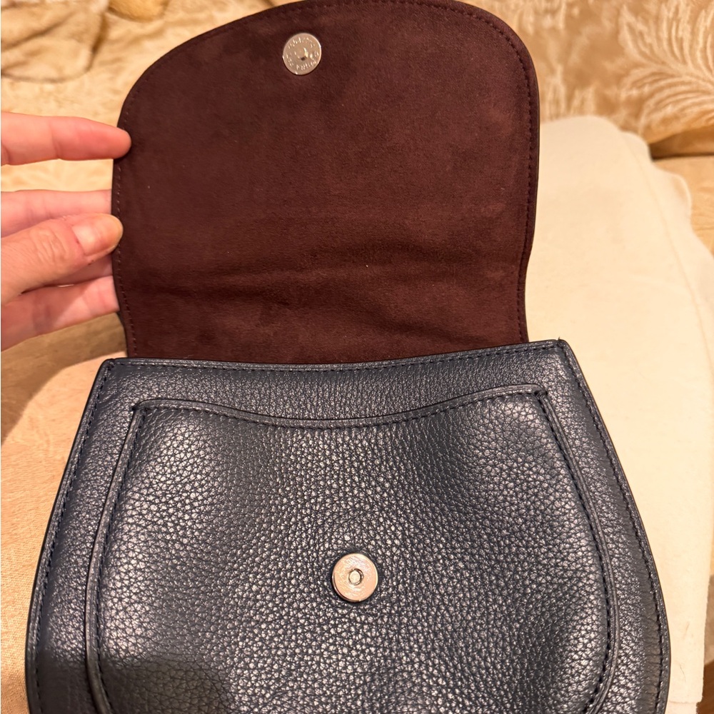 NWT Coach Remi Saddle Bag With Whipstitch Daisy Applique WITH card wallet - Picture 8 of 10